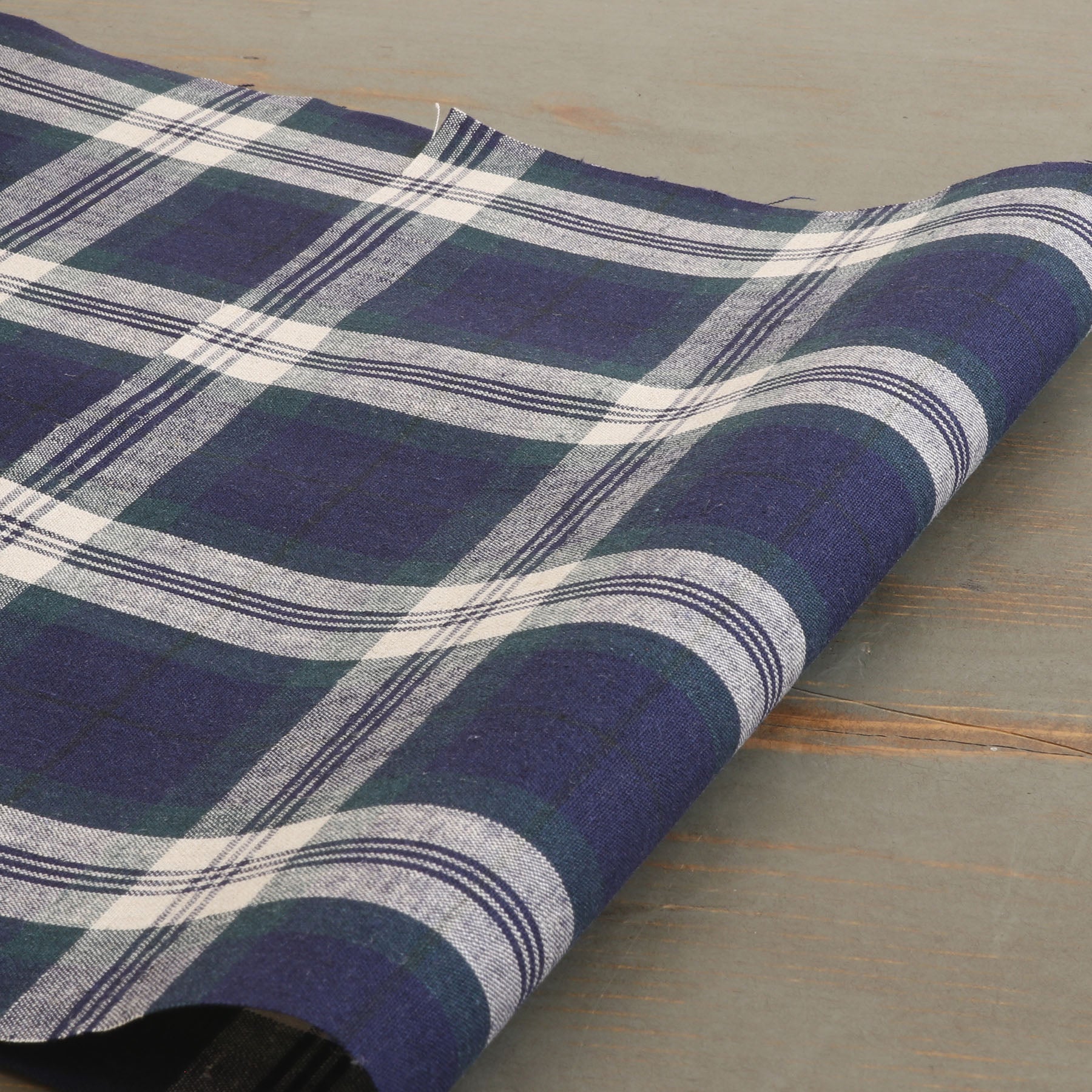 MS7817-2 Linen / 麻 Check / チェック