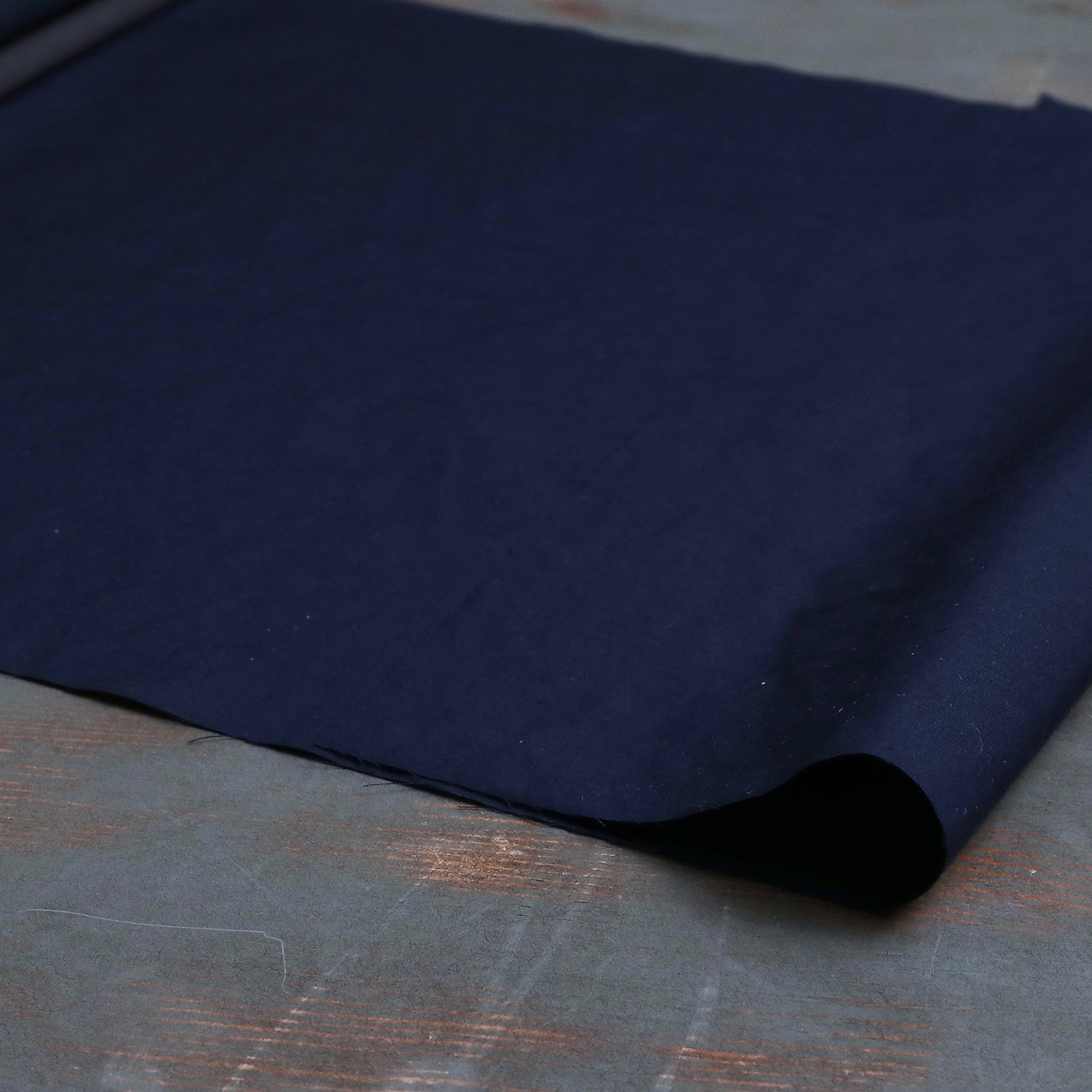 REDY003-NAT-7_NVY Cotton / 綿 Plain / 無地
