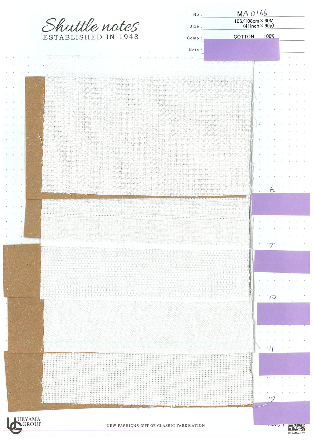 MA0166-10 Cotton / 綿 Plain / 無地