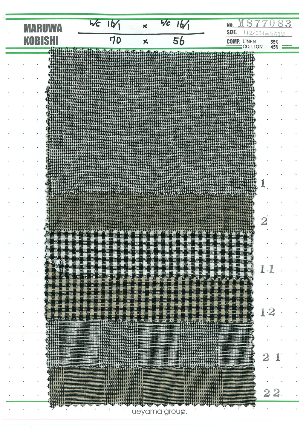 MS77083-2 Cotton / 綿 Check / チェック