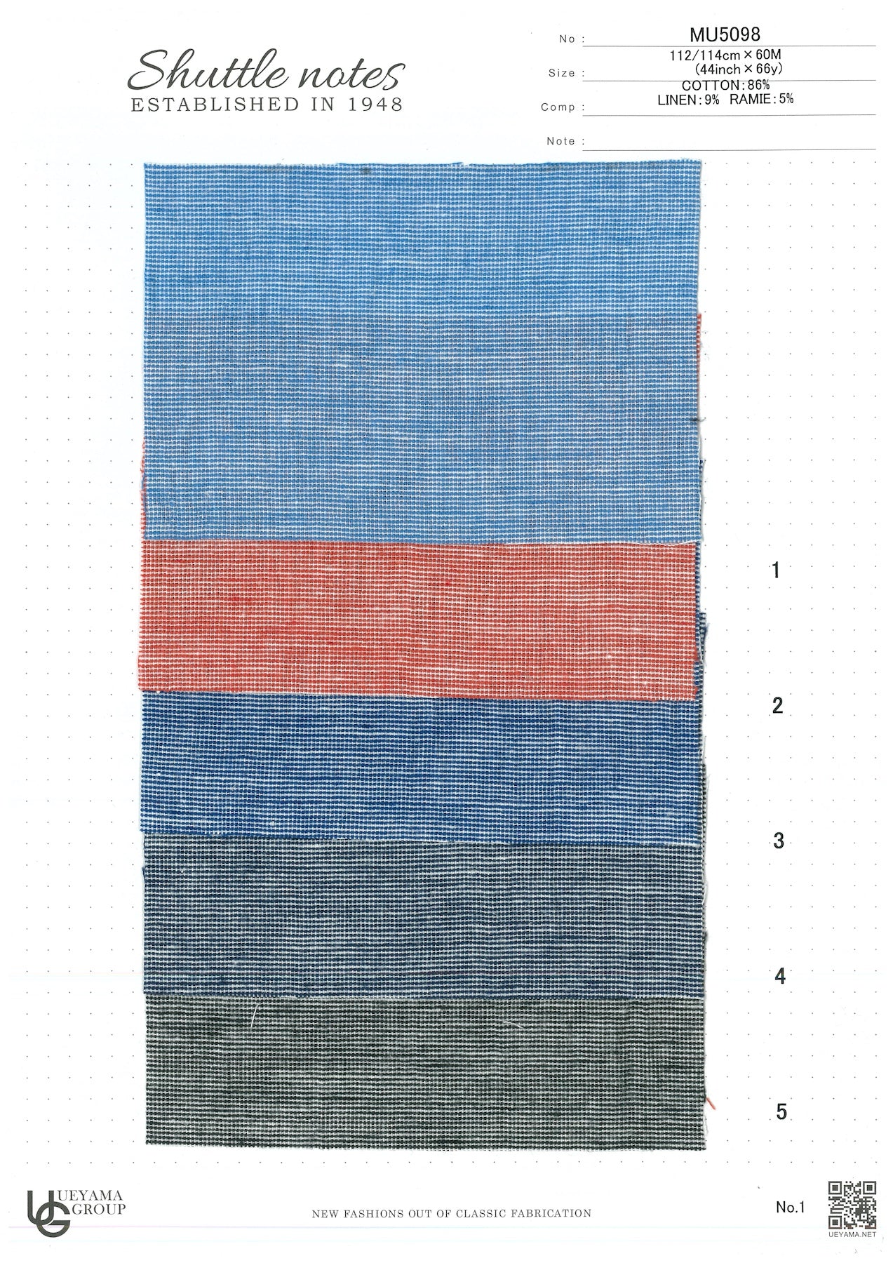 MU5098 Cotton / 綿 Other / その他