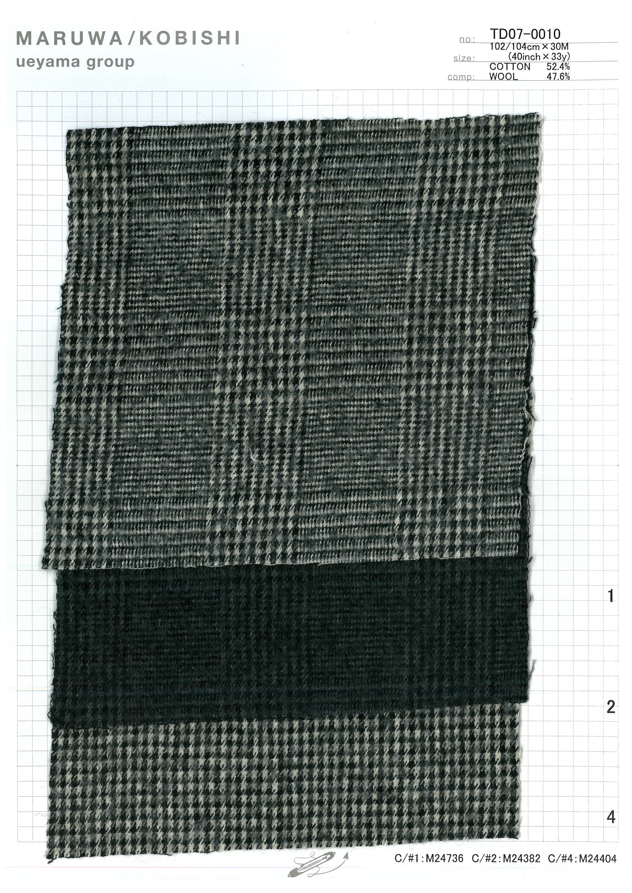TD07-0010-2 Cotton / 綿 Check / チェック
